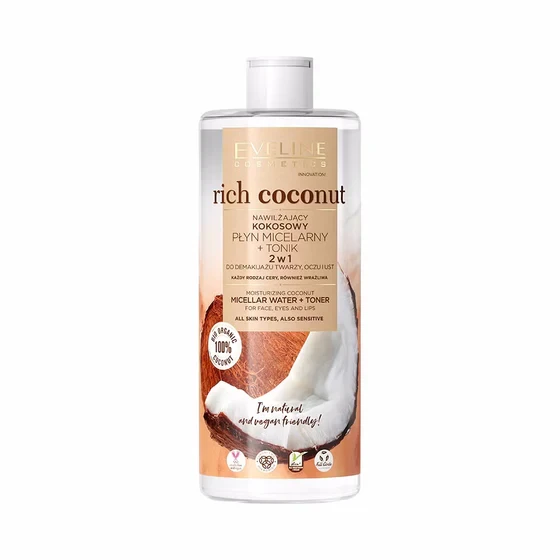 Micellar Coconut + Toner 2 in 1 مسيلار بجوز الهند +تونر 2 في1