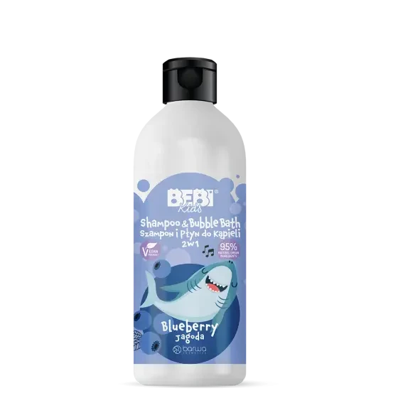 شامبو وحمام فقاعات للأطفال 2 في 1 بالبلوبيري | Shampoo & Bubble bath for children 2in1 BLUEBERRY